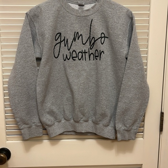 "Gumbo Weather" Sweatshirt in Grey, Size Small, EUC - Picture 4 of 15